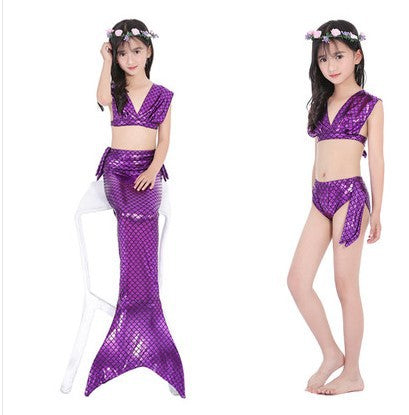 Mermaid Split Swimsuit Girls Swimwear Bikini