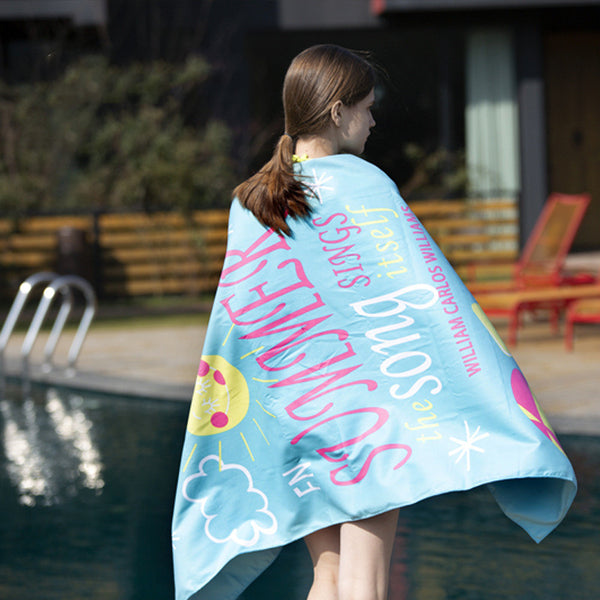 Seaside Beach Towel For Girls