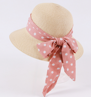 New Girl Straw Hats Leisure Ribbon Bow Hat